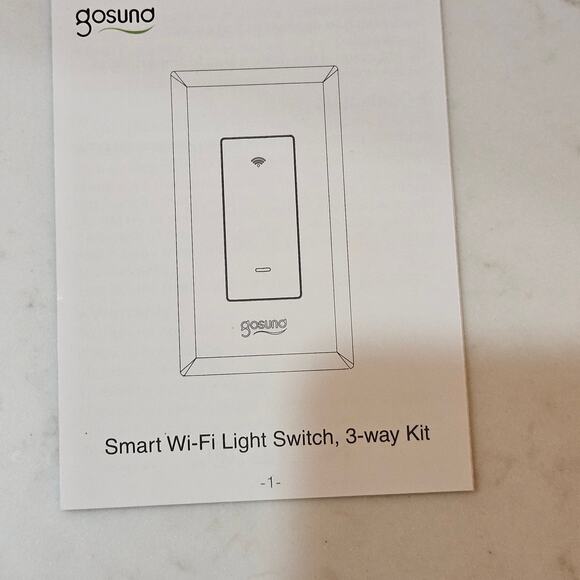 Gosuna NWOT 3-Way Smart Wi-Fi Light Switch - Picture 9 of 10